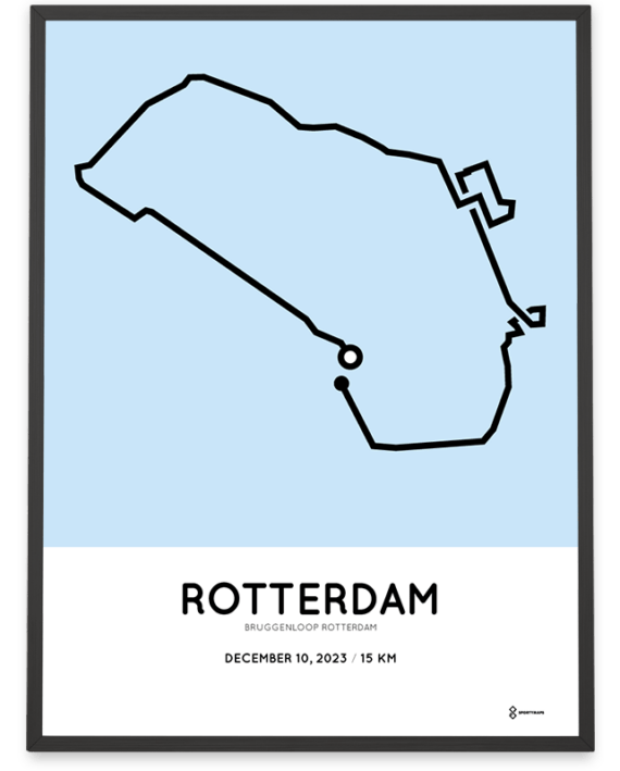 2023 Bruggenloop Rotterdam Sportymaps print