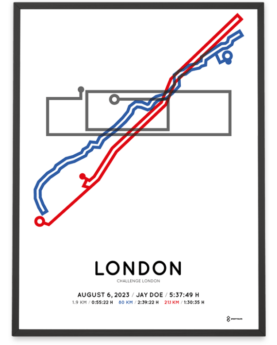 2023 Challenge London middle distance Sportymaps poster
