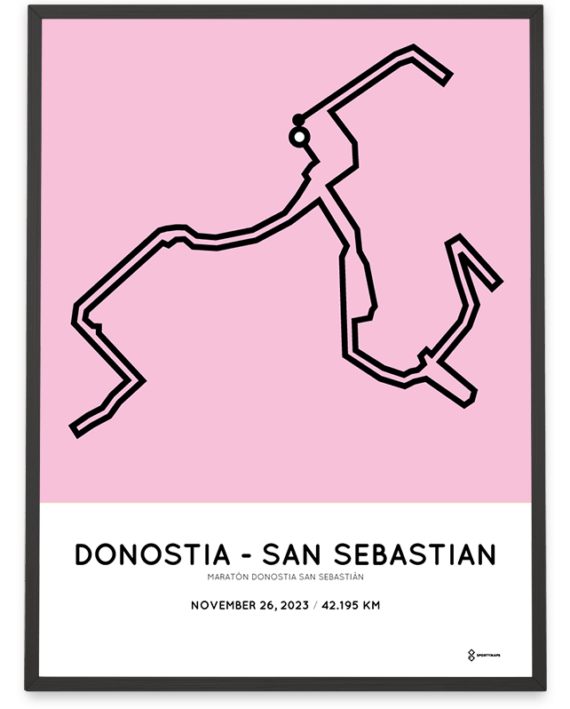 2023 maraton donostia san sebastian sportymaps print