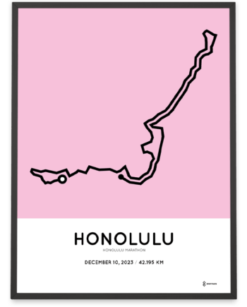 2023 honolulu marathon courser print