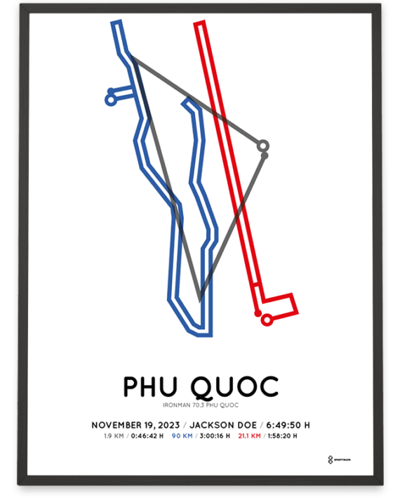 2023 ironman 70.3 phu quoc Sportymaps poster