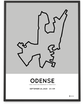 2023 odense half marathon course print