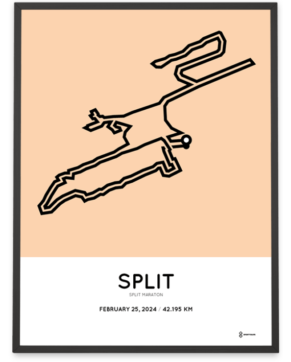 2024 split maraton Sportymaps print