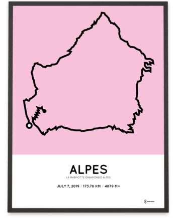 2019 la marmotte granfondo alpes parcours poster