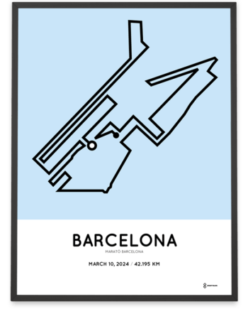 2024 marato barcelona sportymaps poster