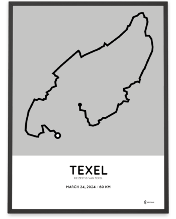 2024 zestig van texel sportymaps parcours poster