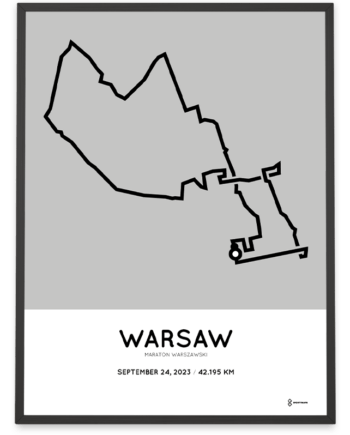 2023 warsaw marathon sportymaps print