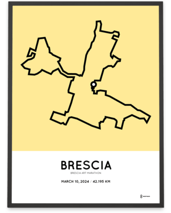 2024 Brescia Art marathon Sportymaps course poster