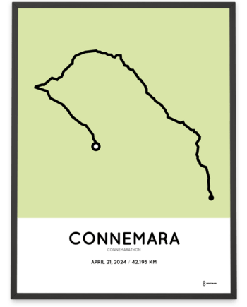 2024 Connemarathon sportymaps poster