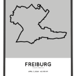 2024 Freiburg marathon course poster