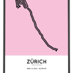 2024 Zurich marathon strecke print