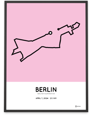 2024 berlin half marathon sportymaps print