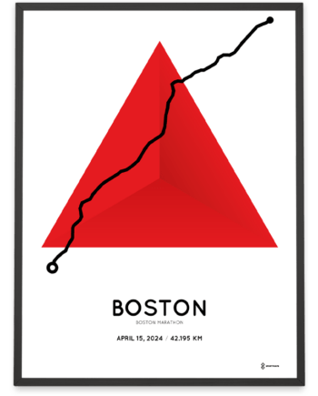 2024 boston marathon Special Edition Sportymaps print