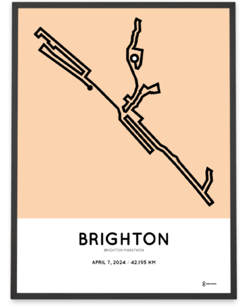 2024 brighton marathon sportmap poster