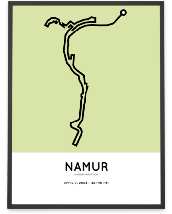 2024 namur marathon parcours poster