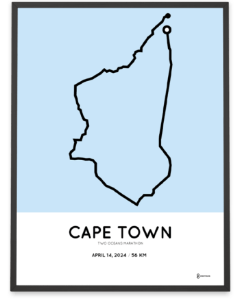 2024 two oceans marathon routemap print