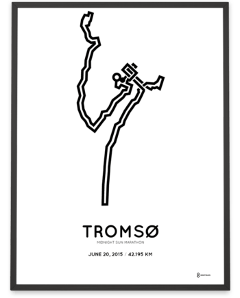 2015 Tromso marathon course print