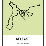 2024 Belfast City marathoner map