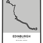2024 Edinburgh marathoner map