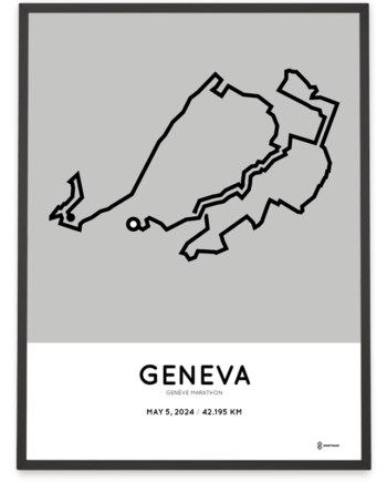 2024 Geneva Marathon Sportymaps poster