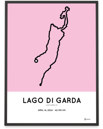 2024 Lake Garda 42 marathon course print