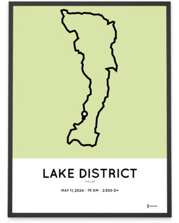 2024 The Lap Clockwise Sportymaps course print