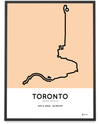 2024 Toronto marathon parcours poster