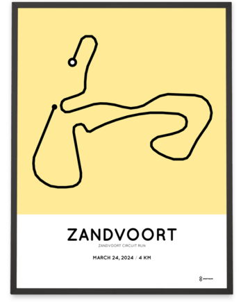 2024 Zandvoort Circuit Run 4km parcours poster