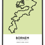 2024 dodentocht bornem kadee sportymaps parcours poster