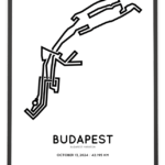 2024 Budapest marathon strecke poster