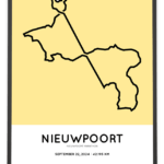 2024 Nieuwpoort marathon Sportymap print