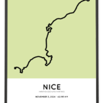 2024 Nice - Cannes marathon parcours poster