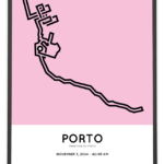 2024 Porto marathon Sportymaps poster
