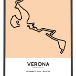 2024 Verona marathon Sportymaps poster