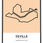2025 Seville half marathon sportymaps poster