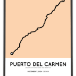 2024 Lanzarote half marathon strecke print