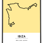 2025 Ibiza marathon routemap print