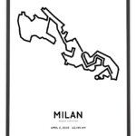 2025 milano marathon Sportymaps print