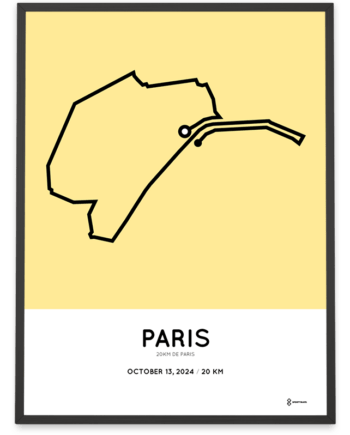 2024 20km de paris parcours poster