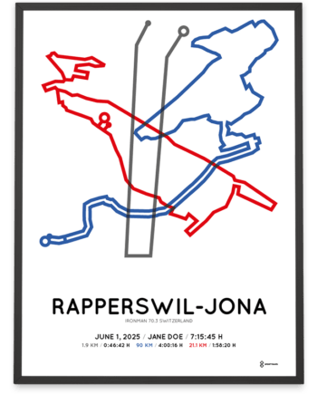 2025 Ironman 70.3 Switzerland sportymaps poster