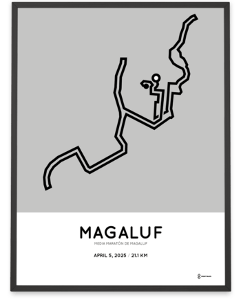 2025 Magaluf half marathon sportymaps print