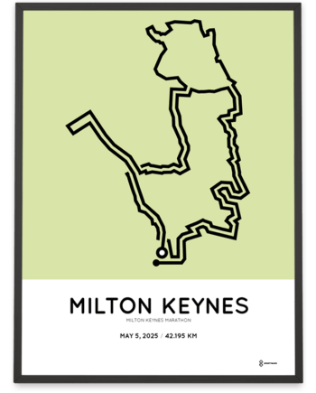 2025 Milton Keynes marathonermap poster