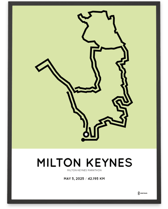 2025 Milton Keynes marathonermap poster