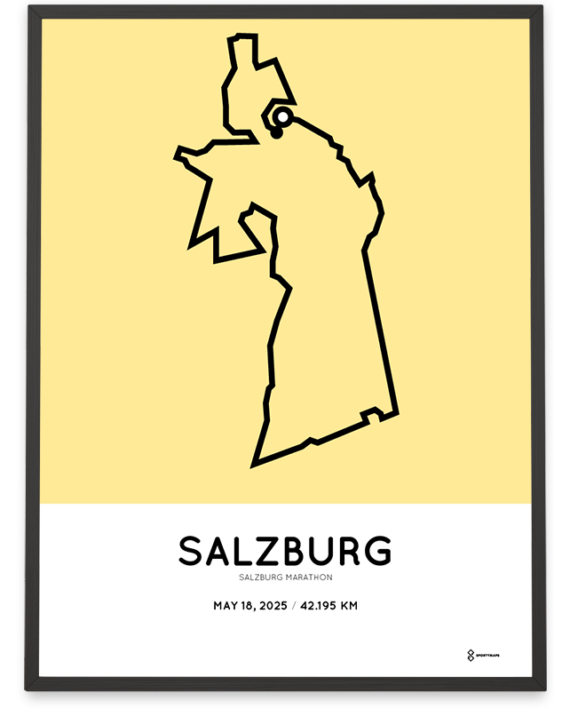 2025 Salzburg marathon sportymaps print