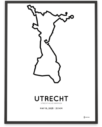 2025 halve marathon Utrecht sportymaps print