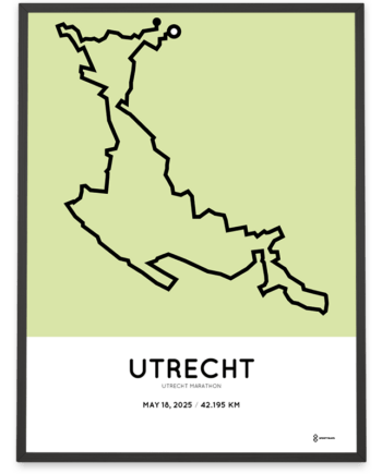 2025 Utrecht marathon parcours poster