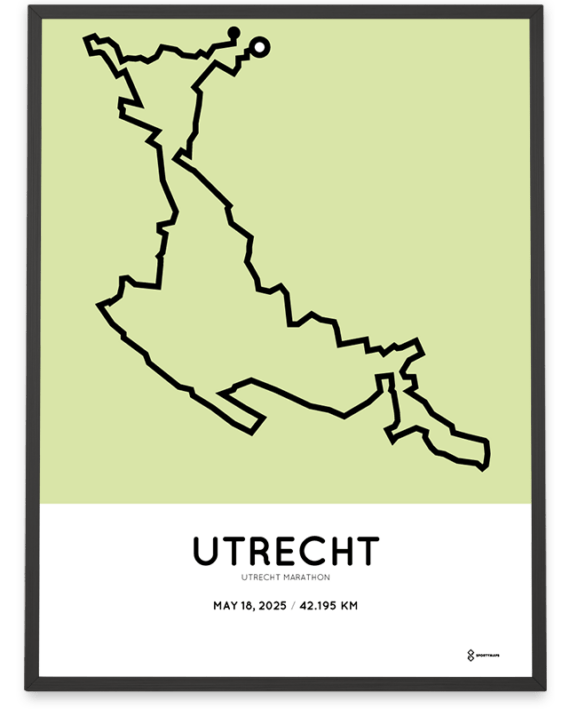 2025 Utrecht marathon parcours poster