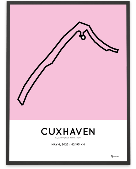 2025 cuxhaven marathoner map print