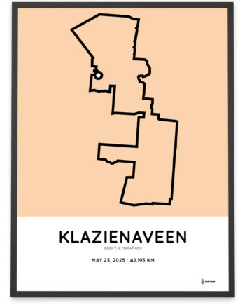 2025 drenthe marathon klazienaveen Sportymaps print