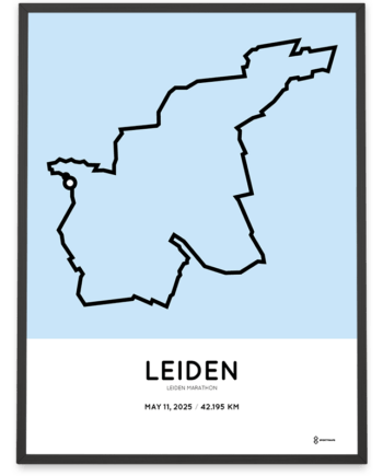 2025 leiden marathon sportymaps print